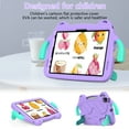 thumbnail image 3 of Dteck Kids Case for iPad Pro 11 inch M4 /iPad Air 11 inch 2025/2024,Shockproof EVA+PC Kids Friendly Case Kickstand Carrying Handle Cover for iPad Pro 11" 2022/2021/2020/2018,Lightpurple, 3 of 8