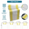 thumbnail image 6 of Yellow Striped Cotton Linen Rectangle Table Runners 13"x120", Stripes Farmhouse Modern Coffee Table Runner Dresser Scarves Luxury Table Runners for Wedding Party Banquet Dinner Decor, 6 of 8