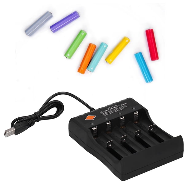 4 Cargador De Batería De Litio De Batería De Ranura, Cargador De Batería Recargable, DC4.2V Por 3.7V De Litio