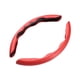 thumbnail image 4 of Funda de volante de fibra de carbono, ajuste universal, 38 cm, forro antideslizante estable. Rojo, 4 of 9