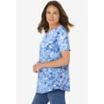 thumbnail image 3 of Woman Within Plus Size Notch-Neck Pocket Tee, 3 of 6