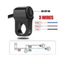 thumbnail image 3 of 22mm 7/8in Aluminum Alloy Motorcycle Handlebar Headlight Switch Three-position Waterproof Switch 12V Fog Spotlight Retro Switch, 3 of 5
