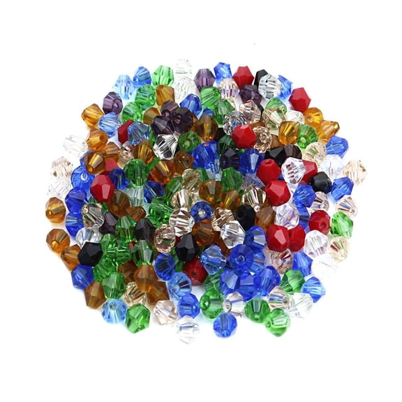 DEEPCRAFF Jewelry Making Crystal Beads Assorted Color for Craft Accessory 200Pcs