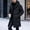 #40-Black, variant on Ceisia Mens Mid Length Hooded Zipper Winter Puffer Coat Thick Warm Insulated Casual Outerwear For Men Black XXXXXL Gift