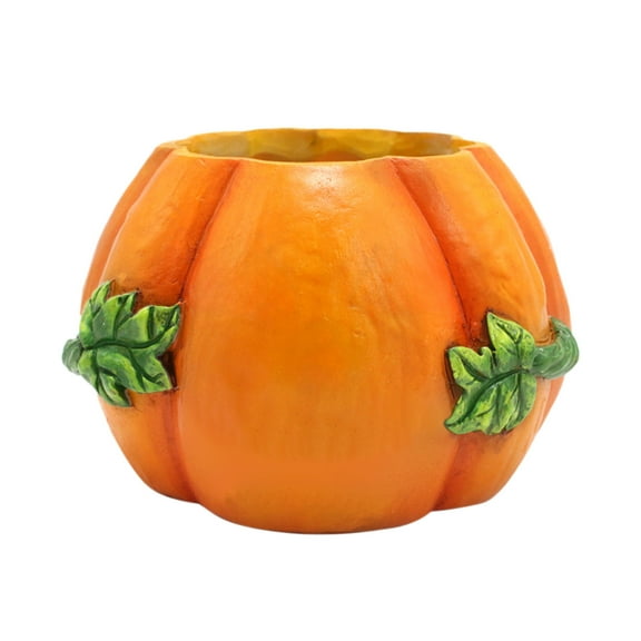 Nmdmisc Halloween Decorations,Resin Pumpkin Succulent Flower Pot,Halloween Cute Desktop Floral Plants Ornaments,Suitable for Home Table Window Halloween Party Decor Gift