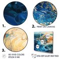 thumbnail image 3 of Designart "Vivid Liquid Art Of Oceanic Charm I" Ocean Floater Framed Canvas Art Print, 3 of 5