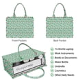 thumbnail image 2 of Large Capacity Tote Bag,Light Blue Christmas Santa and Tree Pattern Handbag Fashion Luxury Tote Bag,15.7"x13"x 5.1" Inches,Laptop Compatible, 2 of 6