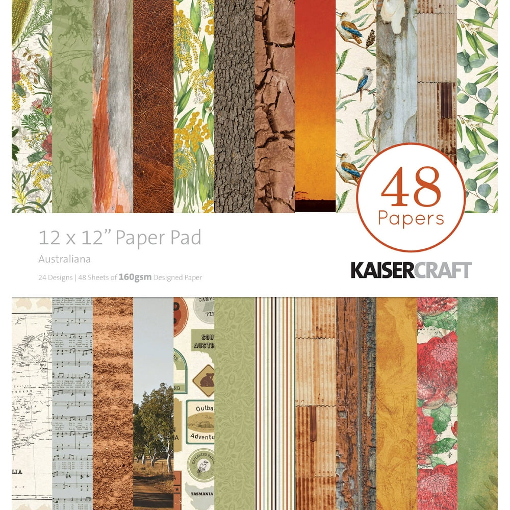 Kaisercraft Paper Pad 12"X12" 48/PkgAustraliana
