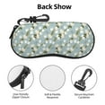 thumbnail image 3 of KLL Tulips Flowers Print Eyeglass Case for Men & Women's Classy Travel Eyewear Holder Case Zipper Eyeglasses Case With Hook, 3 of 6