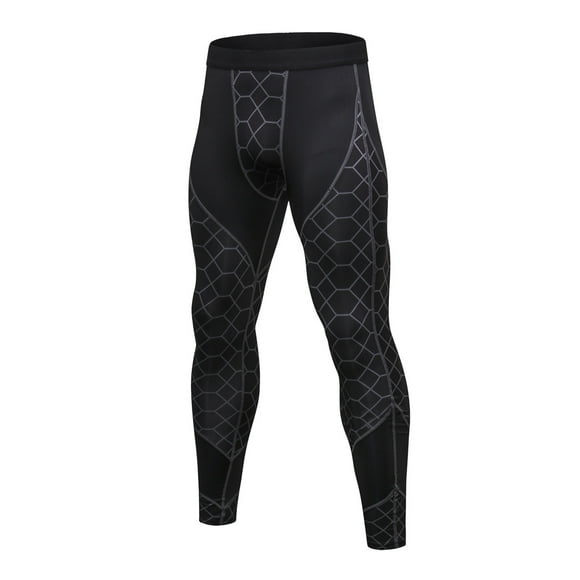 LSLJS Men's Leggings Tights, Athletic Sports Stretch Leggings Trousers Breathable Quick-drying Wicking Fitness Pants Gifts for Men