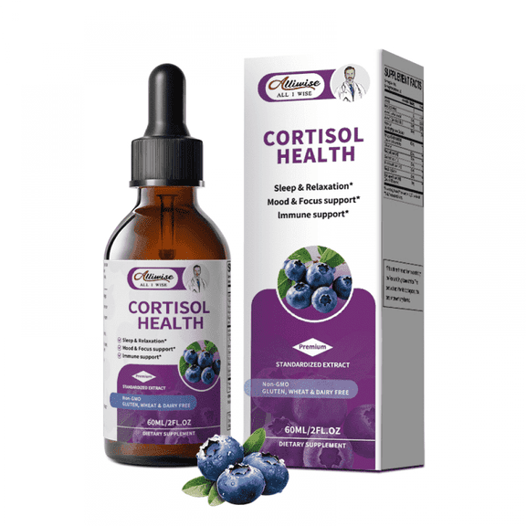 Cortisol Supplements for Women & Men, 10 in 1 Cortisol Manager Reducer with Magnesium, Ashwagandha, L-theanine - Hormone Balance & Mood Support - Vegan - 2 fl oz