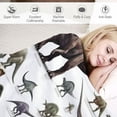 thumbnail image 3 of ARISTURING  Dinosaur Blanket for Boys - Jurassic Dino Kids Teens Sofa Bed Plush Blanket, Soft Cozy Flannel Blanket Dinosaur Room Decor Gifts for Boys, 3 of 6