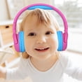 thumbnail image 2 of Auriculares inalámbricos Contixo Kid Safe 85dB plegables rosa y azul, 2 of 3