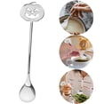 thumbnail image 6 of Halloween Pumpkin Head Spoon, 304 Stainless Steel Coffee Stirring Spoon, Cute Jack-o'-Lantern Tea Ice Cream Scoop, Holiday Tableware Party Favors, 5 Colors Available (Single Piece), 6 of 10