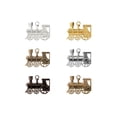 thumbnail image 3 of Volareo Mexican Train Marker Train Accessory - Assorted Finishes - Replacement Metal Domino Train Markers for Mexican Train Dominoes (6 Pack), 3 of 3