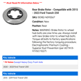 thumbnail image 2 of Rear Brake Rotor - Compatible with 2015 - 2023 Ford Transit-250 2016 2017 2018 2019 2020 2021 2022, 2 of 2