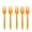 Orange, variant on Fall theme Thanksgiving Party Supplies Kit, Serve 10, Autumn Harvest Disposable Dinnerware 6.3" Fork, Great for Thanksgiving Party Decorations