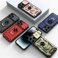 thumbnail image 5 of Elegant Choise for iPhone 14 Plus Case with Ring Stand Slide Camera Lens Protective Phone Cover, Camouflage, 5 of 5