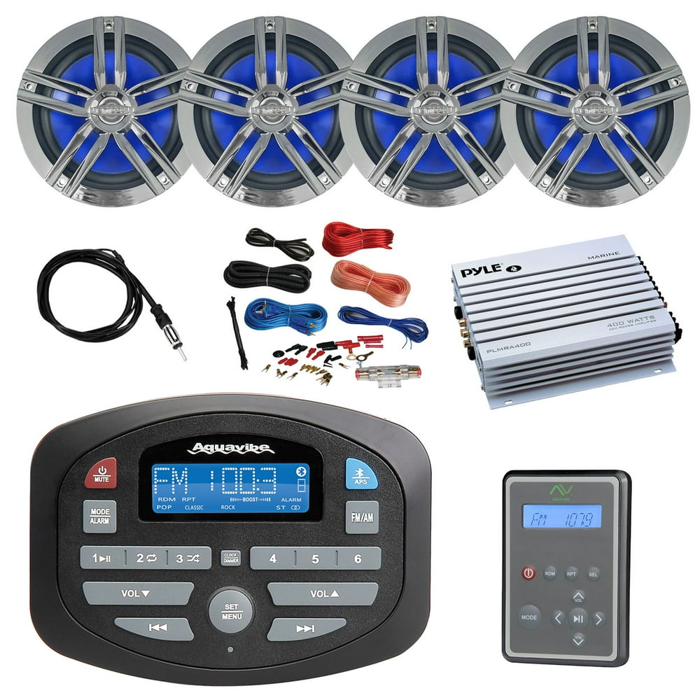 Magnadyne AM/FM Bluetooth RV Audio Receiver, Waterproof Marine Wired