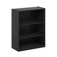 thumbnail image 2 of Furinno Gehry 3-Tier Bookcase, Bookshelf with Adjustable Shelves, Blackwood, 2 of 6