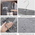 thumbnail image 2 of 2pcs 6 Hanging Pockets, Transparent Compartments For Bag Storage, Hanging Pockets For Handbag Storage Hanging In Closet And Bedroom Gray + Pink, 2 of 5