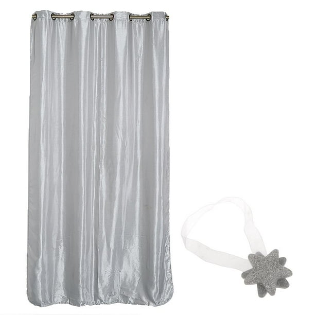 Blackout Satin Eyelet / Ranura Cortina De Ventana + la Magnética Ojete gris 150x250cm Macarena Cortina de ventana cortinas cenefas