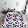 thumbnail image 5 of Salouo record rock music Skull Print Bed Blankets,Flannel Blanket Comfortable Air Conditioning Blanket Lightweight Blanket for Sofa Bed Travel & Couch -60"x50", 5 of 8
