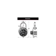Master Lock 1500T 2 Pack Metal Body, hardened steel shackle Smooth Combination Padlock 2 Piece 2 Pack