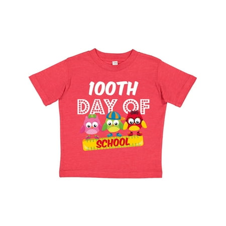 

Inktastic Owl 100 Days School Gift Toddler Boy or Toddler Girl T-Shirt