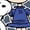 HEATHER BLUE, variant on Peanuts Group Kanji - Toddler And Youth Short Sleeve Graphic T-Shirt