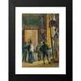 thumbnail image 2 of Carl Goebel the younger 11x14 Black Modern Framed Museum Art Print Titled - Austrian Officers and Two Tyroleans Visit the Ambras Collection in the Lower Belvedere (Before 1880), 2 of 5
