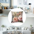 thumbnail image 5 of nygtbtfer Throw Pillow Cover Case Vintage Floral Pillow Covers  Set of 2,Soft Decorative Throw Pillow Case for Living Room Bedroom Sofa Couch Cushion Covers 20x20in, 5 of 7