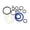 Style D, variant on Dualoai Forklift Hydraulic Oil Seal Kit Easy Installation Manual Pallet Truck Repair Style A