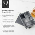 thumbnail image 4 of Viski Silicone Ice Cube Tray, Ice Tray Whiskey, Tea, Coffee, Juice, Grey, 4 of 6