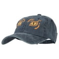 thumbnail image 2 of Big Yellow Eyes Embroidered Unstructured Cotton Cap - Navy OSFM, 2 of 5