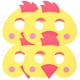 thumbnail image 1 of KAKOWELY 4 máscaras de tela no tejida, elegantes y decorativas, accesorios de actuación para niños, campaña entre padres e hijos, dibujos animados de gallinas., 1 of 5