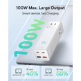 thumbnail image 2 of Estación de carga Baseus 100W, 7 puertos, USB C, protección contra sobretensiones, 2 of 7