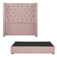 thumbnail image 1 of Box Base Cama King Size+Cabecera Tartuk Rosa, 1 of 8