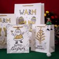 thumbnail image 2 of Nuevo Bolsa de regalo de Navidad personalizada, venta al por mayor, Material de papel pintado con purpurina, regalos de Navidad populares, 2 of 3