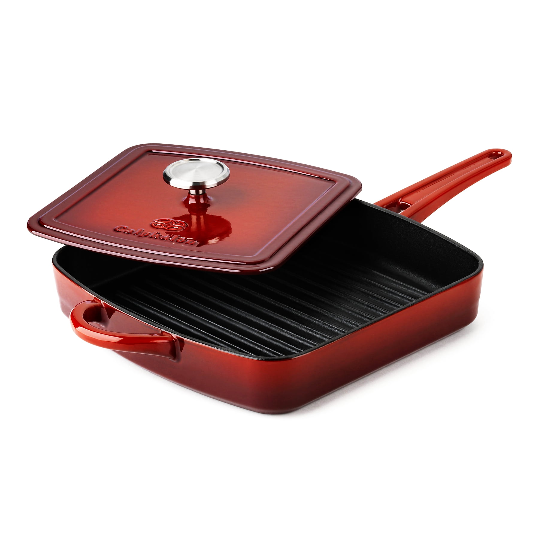 calphalon enamel cast iron skillet