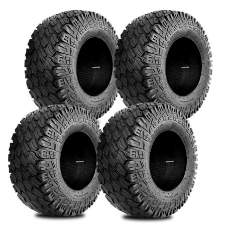 Set 4 WOLF PACK  205/50-10 Golf Cart Tires All Terrain Non-Directional Tubeless Tire Multi-Terrain Tire