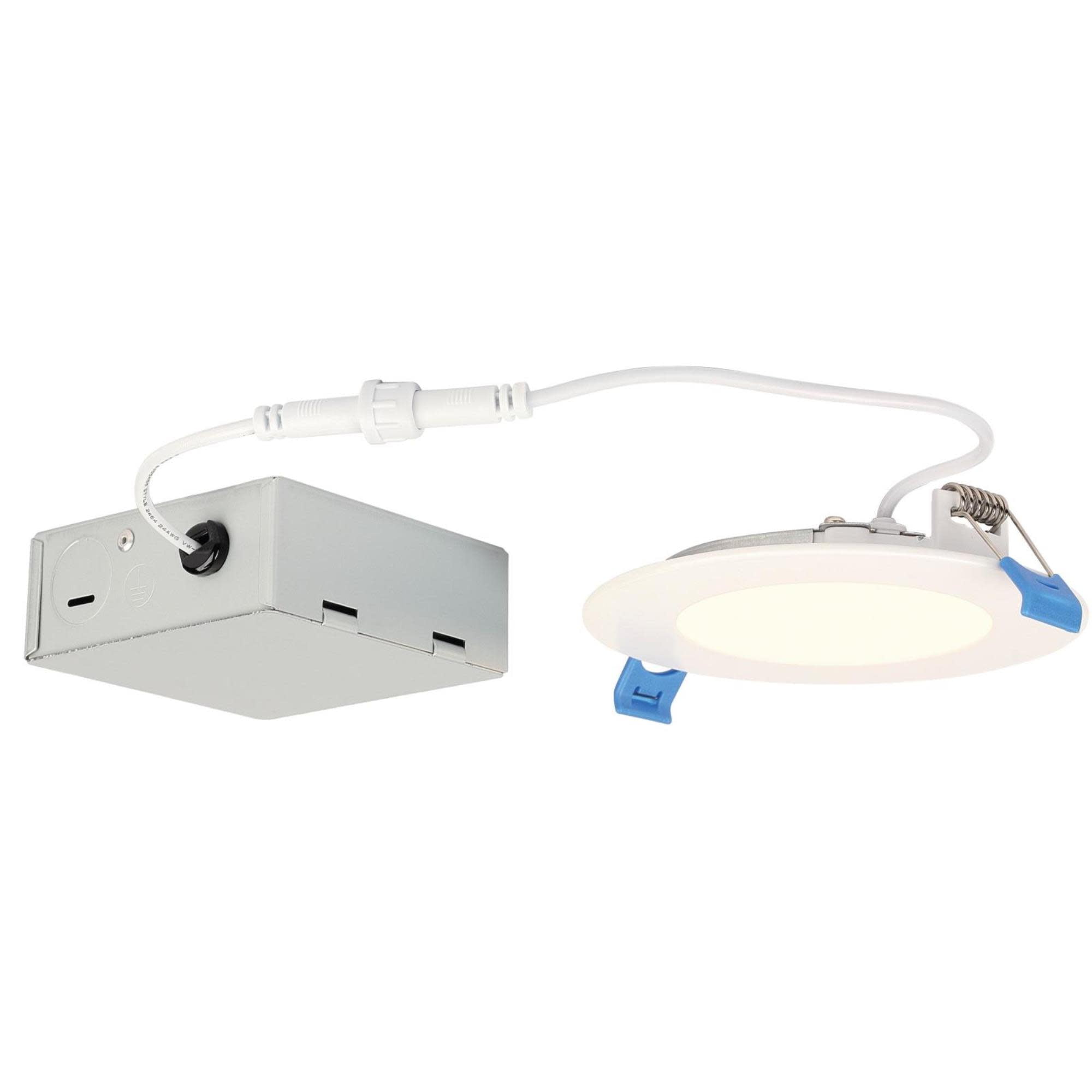 10W Slim Recessed LED Downlight 4 in. Dimmable 2700K, 120 Volt, Box