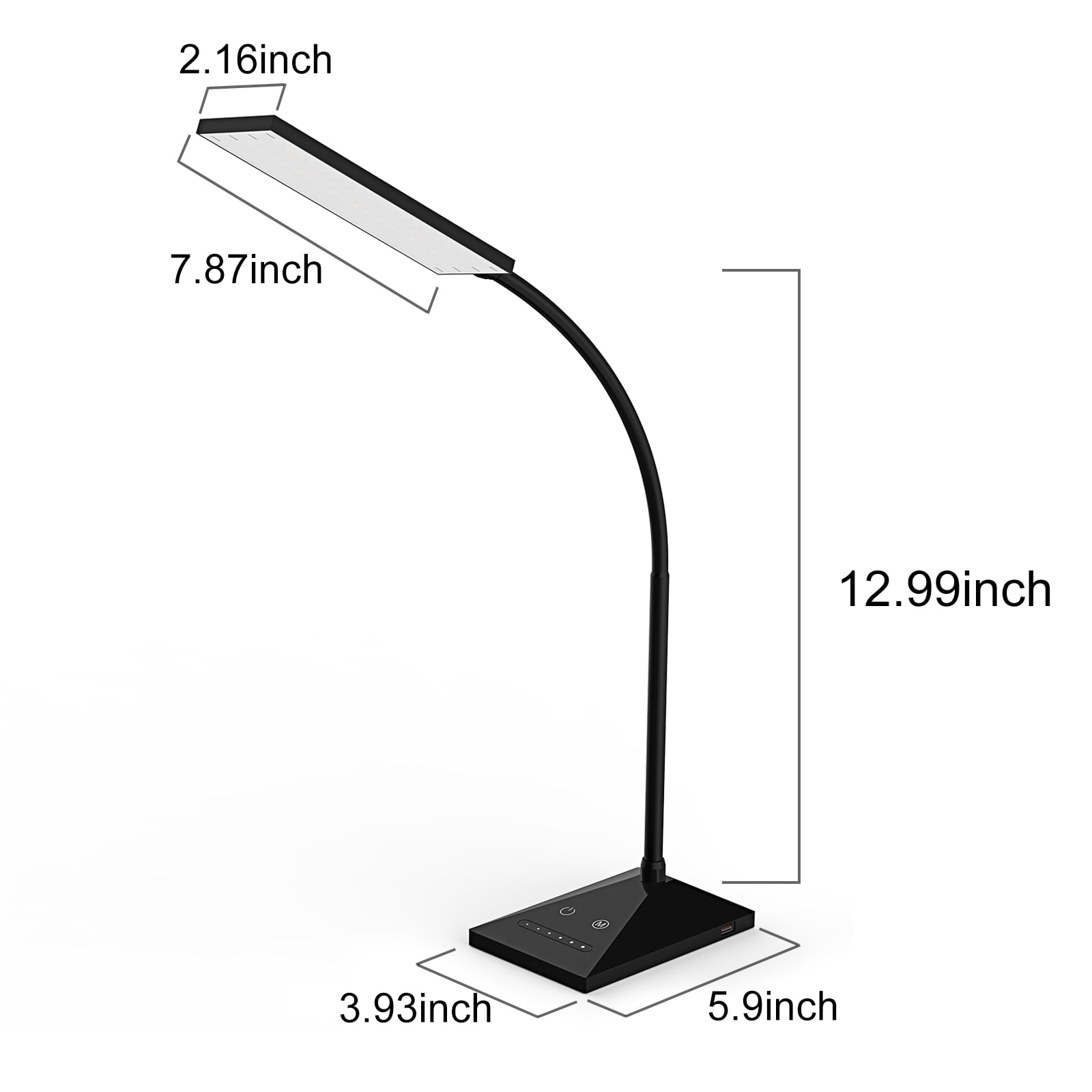 kootion 12w led desk lamp