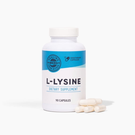 VIMERGY L-Lysine 500MG Capsules, Trial Size - 90 Servings