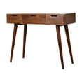 thumbnail image 3 of Artisan Furniture Solid WoodChestnut Foldable Mirror Table , Brown & 3 Drawers, 3 of 7