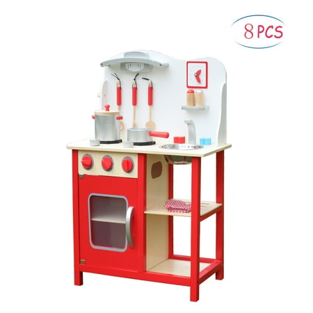 Clearance Play Kitchen Accessories Toddler Wooden Playset