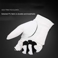 thumbnail image 3 of Gant de Golf en Cuir PU Portable Réutilisables Lavable Main Gauche Professionnel Antidérapant Type Gants Accessoires S, 3 of 7