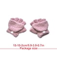 thumbnail image 4 of Qarigey 1 par de manoplas para niños Guante de manopla convertible para mantener el calor Manoplas para niños pequeños Guantes sin dedos Type3 NO3, 4 of 6