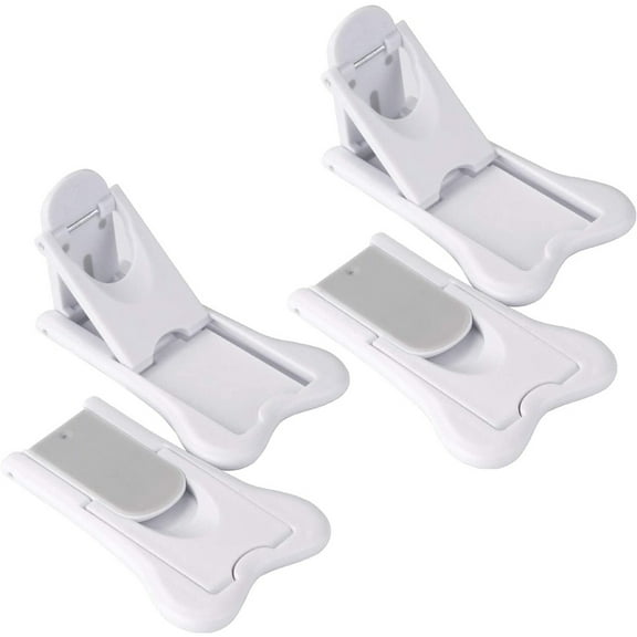 LOLIPPYY Slide Latch Door Lock Bolt White Abs For Sliding Doors Safety