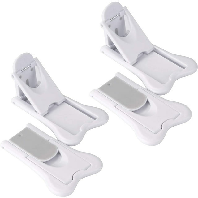 Minkissy 4Pcs Child Proof Locks for Sliding Doors and Windows in White